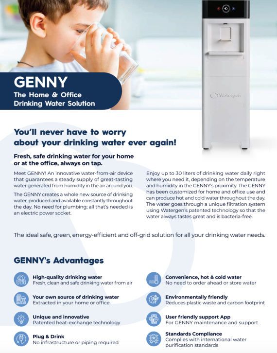 Buy Watergen GENNY - GENNY Price - GENNY For Sale